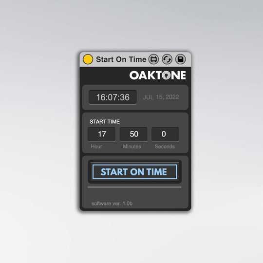 Starttime Button Start On Time – Oaktone